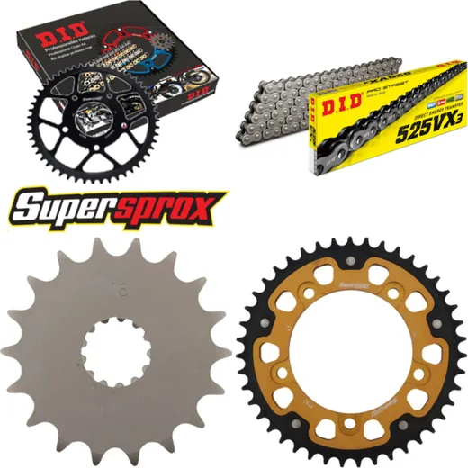 Chain Kit Stealth gold for: TRIUMPH Scrambler 865 06-15 18-43-106 DID525VX3 endless