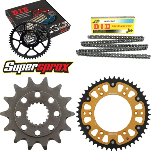 Chain Kit Stealth gold for: HONDA CR250 R 02-02 14-48-114 DID520NZ Clip