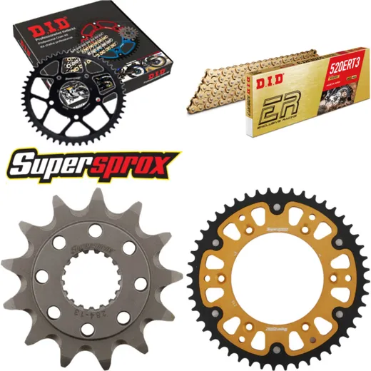 Chain Kit Stealth gold for: HONDA CRF450 R 09-16 13-48-116 DID520ERT2(G&G) Clip