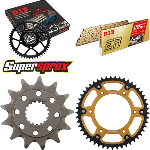 Chain Kit Stealth gold for: HONDA CRF450R 17-18 13-49-116 DID520ERT2(G&G) Clip