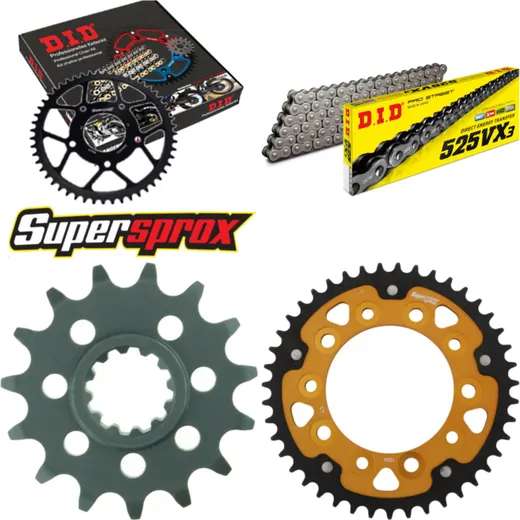 Chain Kit Stealth gold for: HONDA CBR600 F 97-98 15-43-108 DID525VX3 rivet