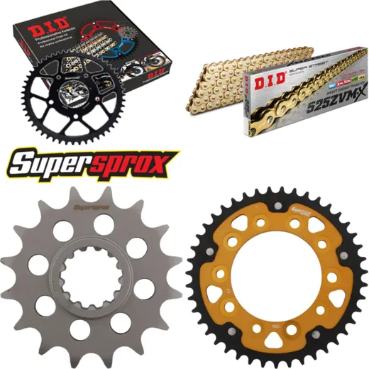 Kettensatz Stealth gold für: HONDA CB600 F Hornet /S 07-1 16-43-118 DID525ZVM-X(G&G) Endlos