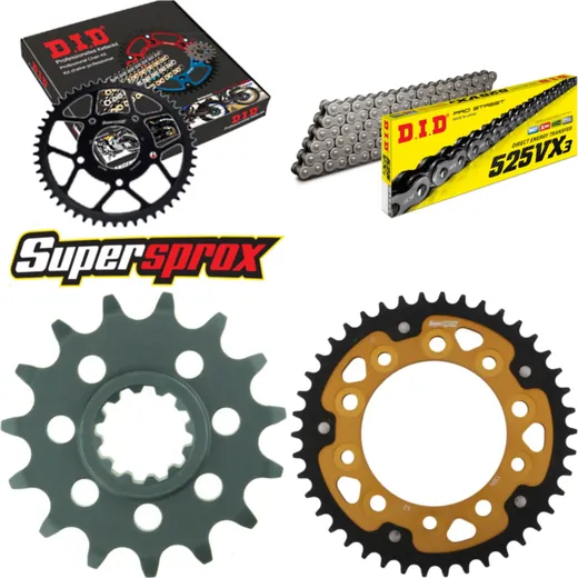 Chain Kit Stealth gold for: HONDA CB600 F Hornet /S 98-06 15-42-110 DID525VX3 endless