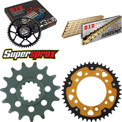 Chain Kit Stealth gold for: HONDA CBF600 /N /S 04-07 15-43-116 DID525ZVM-X(G&G) rivet