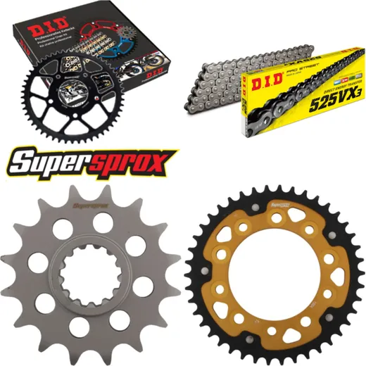 Chain Kit Stealth gold for: HONDA CBF600 /N /S 08-13 16-42-124 DID525VX3 endless