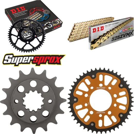 Chain Kit Stealth gold for: HONDA XRV750 Africa Twin 90-92 16-46-124 DID525ZVM-X(G&G) endless