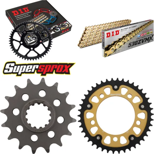 Chain Kit Stealth gold for: HONDA CBR900 R Fireblade 92-95 16-42-108 DID530ZVM-X(G&G) rivet