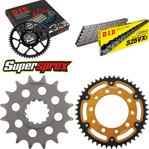 Chain Kit Stealth gold for: HONDA XL1000 V Varadero 99-1 16-47-112 DID525VX3 rivet