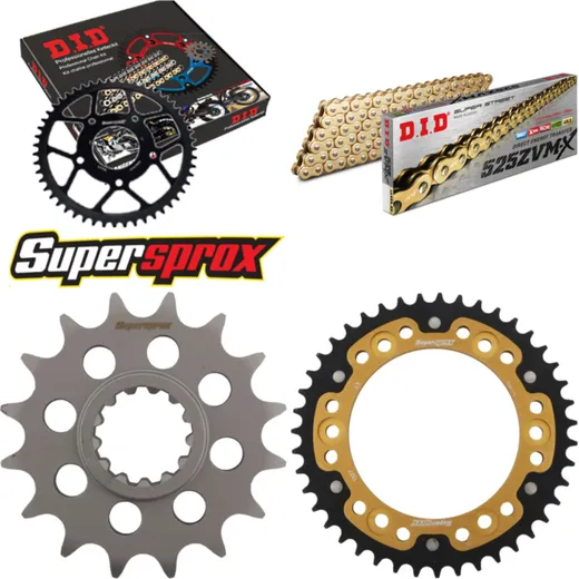 Chain Kit Stealth gold for: HONDA CBR1000 RR Fireblade 17- 16-43-116 DID525ZVM-X(G&G) rivet