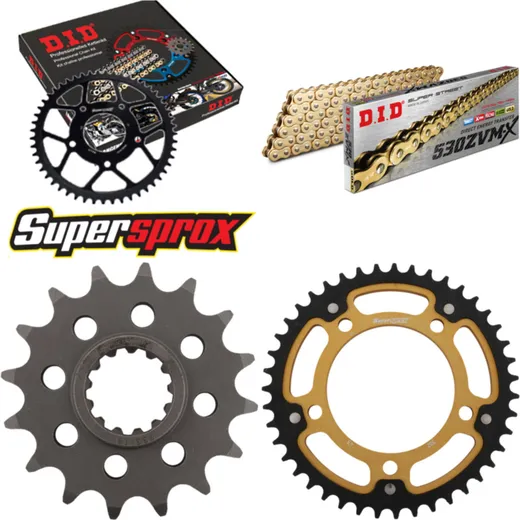 Chain Kit Stealth gold for: HONDA CBF1000 F 06-10/CBF100 16-43-120 DID530ZVM-X(G&G) endless