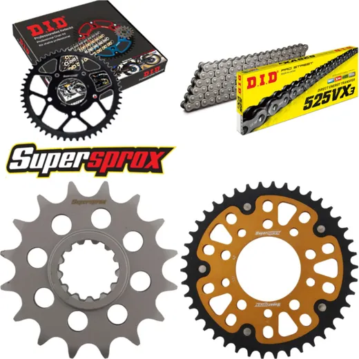 Chain Kit Stealth gold for: HONDA CBR1000 L/LA/LD 16- 16-42-124 DID525VX3 endless