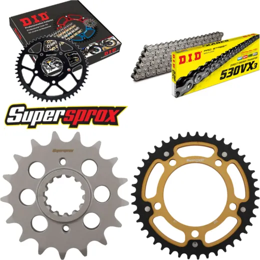 Chain Kit Stealth gold for: HONDA X-11, CB1100 SF 00-03 17-43-110 DID530VX3 rivet