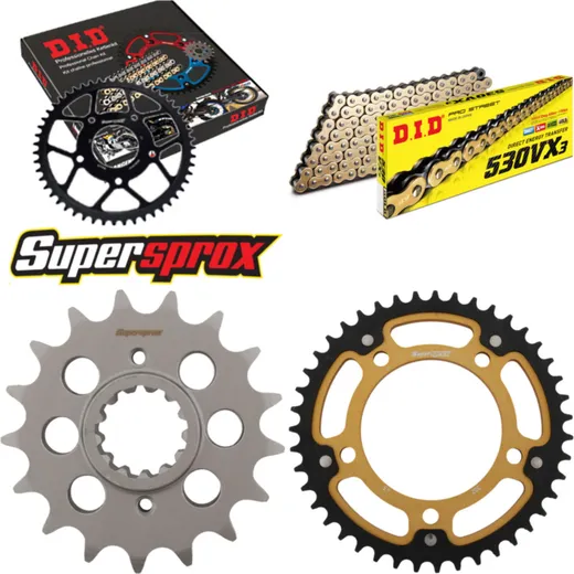 Chain Kit Stealth gold for: HONDA X-11, CB1100 SF 00-03 17-43-110 DID530VX3(G&B) rivet