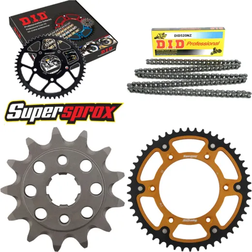 Kettensatz Stealth gold HM CRF230 Easy 04-06 13-50-110 DID520NZ Clip