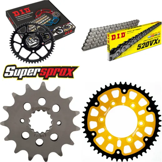 Chain Kit Stealth gold for: DUCATI 620 Multistrada 05-06 15-48-108 DID520VX3 endless