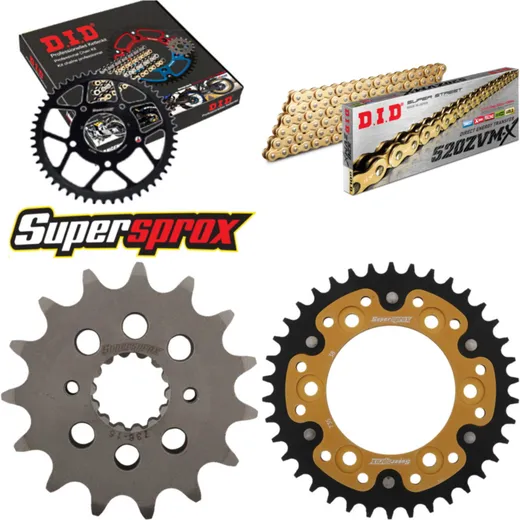 Chain Kit Stealth gold for: DUCATI 600 Monster 94-94/750 15-38-098 DID520ZVM-X(G&G) rivet