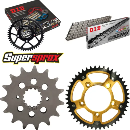 Chain Kit Stealth gold for: DUCATI 800 Scrambler 15-16/8 15-46-104 DID520ZVM-X endless