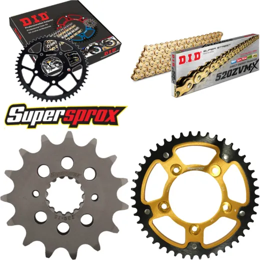 Chain Kit Stealth gold for: DUCATI 800 Scrambler 15-16/8 15-46-104 DID520ZVM-X(G&G) rivet