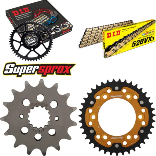 Chain Kit Stealth gold for: DUCATI 800 Sport /Supersport 15-39-098 DID520VX3(G&B) endless