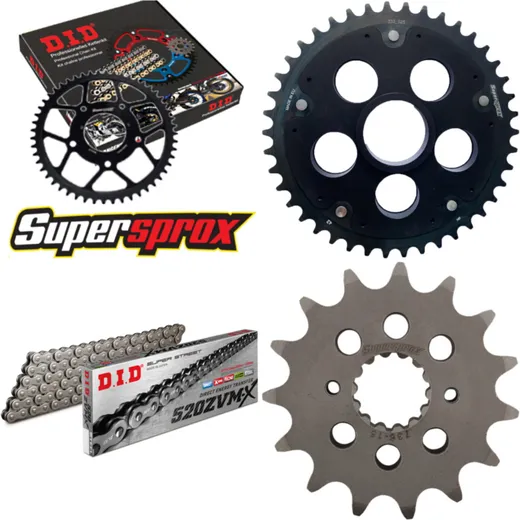 Chain Kit Stealth Edge black for: DUCATI 800 Monster S 15-42-104 DID520ZVM-X endless