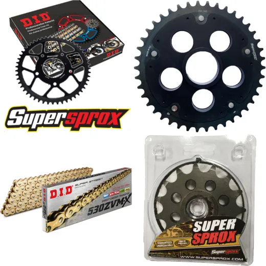 Chain Kit Stealth Edge black for: DUCATI 1200 Multistr 15-40-108 DID530ZVM-X(G&G) rivet