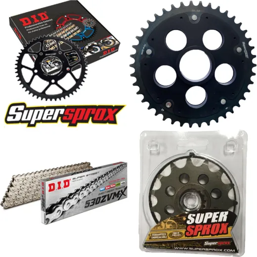 Chain Kit Stealth Edge black for: DUCATI 1200 Multistr 15-42-108 DID530ZVM-X(S&S) endless