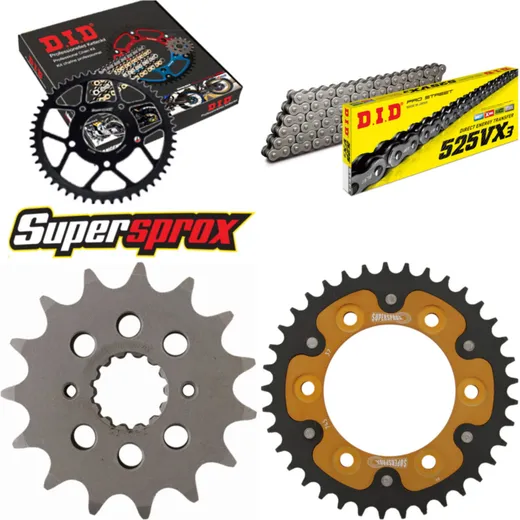 Chain Kit Stealth gold for: DUCATI 916 Monster S4 01-03 15-37-100 DID525VX3 rivet