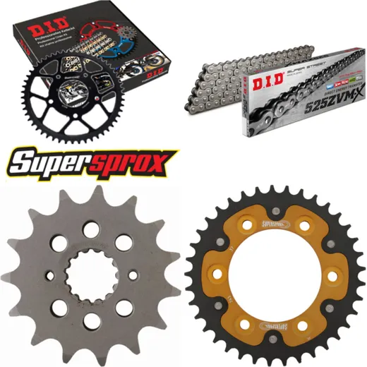 Chain Kit Stealth gold for: DUCATI 916 Monster S4 01-03 15-37-100 DID525ZVM-X endless