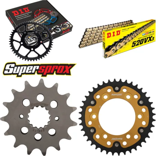 Chain Kit Stealth gold for: DUCATI 900 SL Superlight 98-98 15-40-108 DID520VX3(G&B) rivet