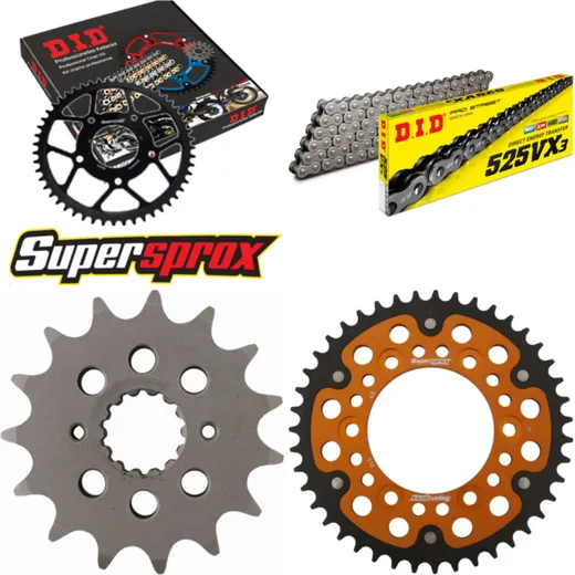 Chain Kit Stealth gold for: DUCATI Sport Touring ST4 99-03 15-43-102 DID525VX3 endless