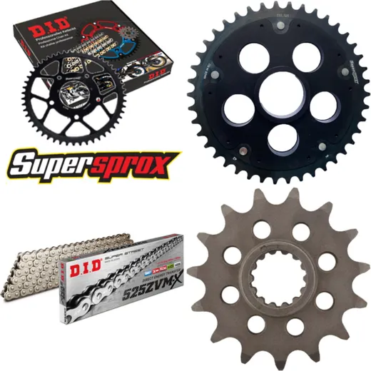 Chain Kit Stealth Edge black for: DUCATI Monster S4RS 15-43-104 DID525ZVM-X(S&S) rivet