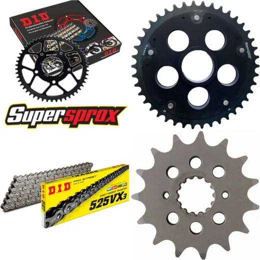 Chain Kit Stealth Edge black for: DUCATI 796 Monster / 15-39-104 DID525VX3 rivet