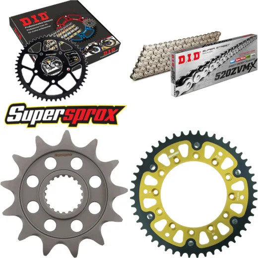 Chain Kit Stealth gold for: YAMAHA YZ125 05-08 13-48-112 DID520ZVM-X(S&S) endless