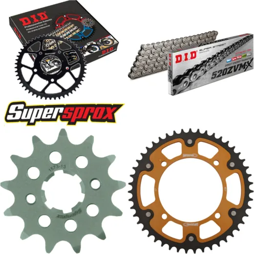 Chain Kit Stealth gold for: YAMAHA XV125 Virago 97-99 13-47-114 DID520ZVM-X endless
