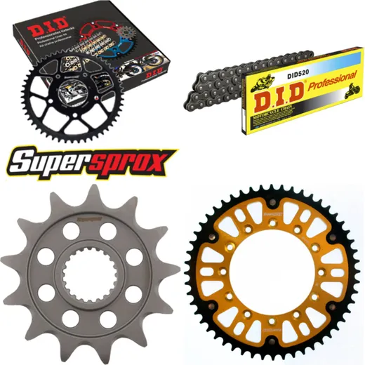 Chain Kit Stealth gold for: YAMAHA WR250 F 05-06 13-52-116 DID520 Clip