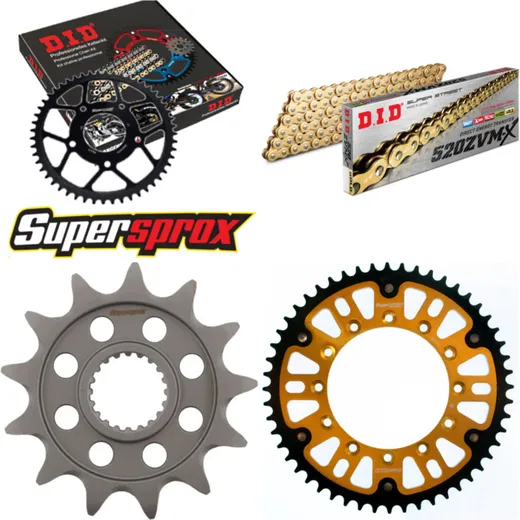 Chain Kit Stealth gold for: YAMAHA WR250 F 05-06 13-52-116 DID520ZVM-X(G&G) endless