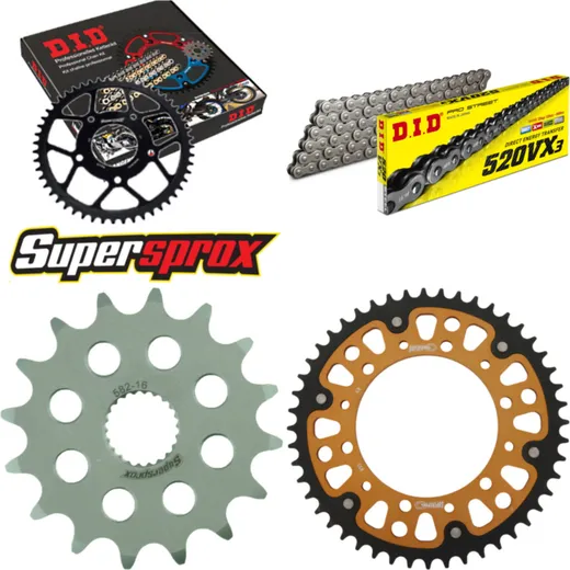 Chain Kit Stealth gold for: YAMAHA XJ600 N 93-08/XJ600 S 16-48-110 DID520VX3 endless