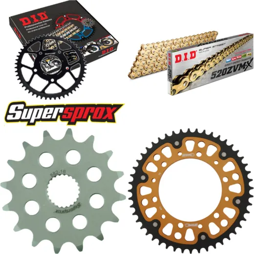 Chain Kit Stealth gold for: YAMAHA XJ600 N 93-08/XJ600 S 16-48-110 DID520ZVM-X(G&G) endless
