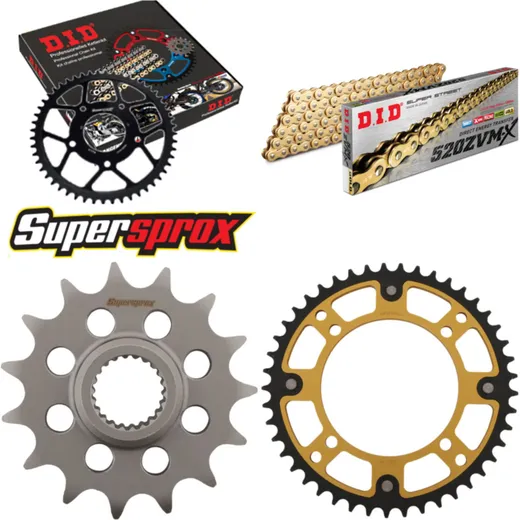 Chain Kit Stealth gold for: YAMAHA XTZ660 Tenere 91-95 15-45-110 DID520ZVM-X(G&G) endless