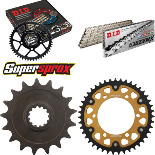 Chain Kit Stealth gold for: YAMAHA YZF750 R7 99-00 17-43-118 DID530ZVM-X(S&S) endless