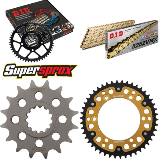 Chain Kit Stealth gold for: YAMAHA FZ8 Fazer / ABS 10-15 16-46-122 DID525ZVM-X(G&G) endless