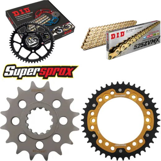 Chain Kit Stealth gold for: YAMAHA TDM900 02-15 16-42-118 DID525ZVM-X(G&G) rivet