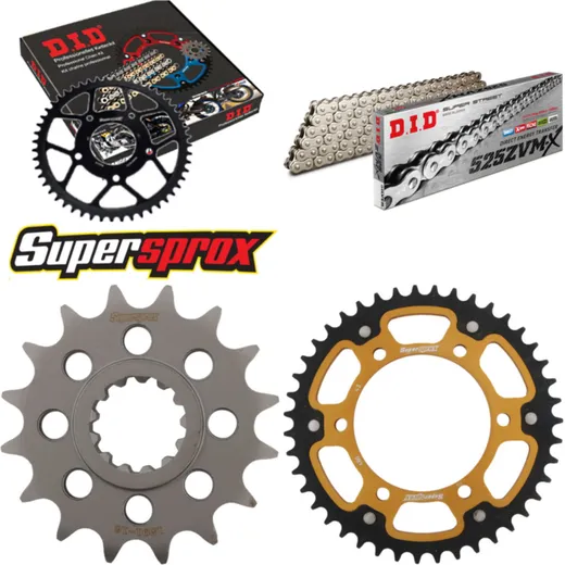 Chain Kit Stealth gold for: YAMAHA MT-10 /ABS 16- 16-43-114 DID525ZVM-X(S&S) endless