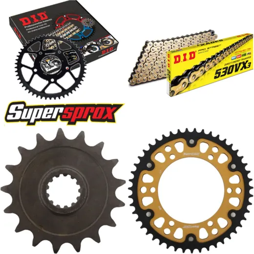 Chain Kit Stealth gold for: YAMAHA GTS1000 >530< 93-99 17-47-118 DID530VX3(G&B) endless