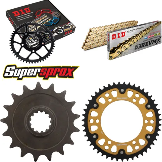 Chain Kit Stealth gold for: YAMAHA GTS1000 >530< 93-99 17-47-118 DID530ZVM-X(G&G) rivet