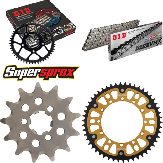 Chain Kit Stealth gold for: KAWASAKI KX125 96-97 13-50-112 DID520ZVM-X endless