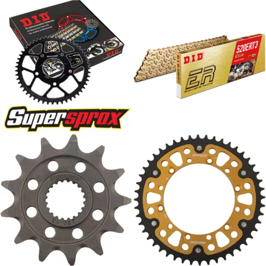 Chain Kit Stealth gold for: KAWASAKI KX250 F 06-10 13-48-112 DID520ERT2(G&G) Clip