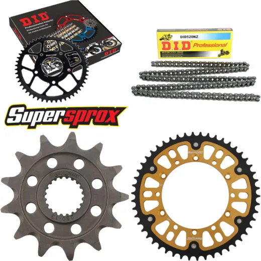 Chain Kit Stealth gold for: KAWASAKI KX250 F 11-15 13-50-114 DID520NZ Clip