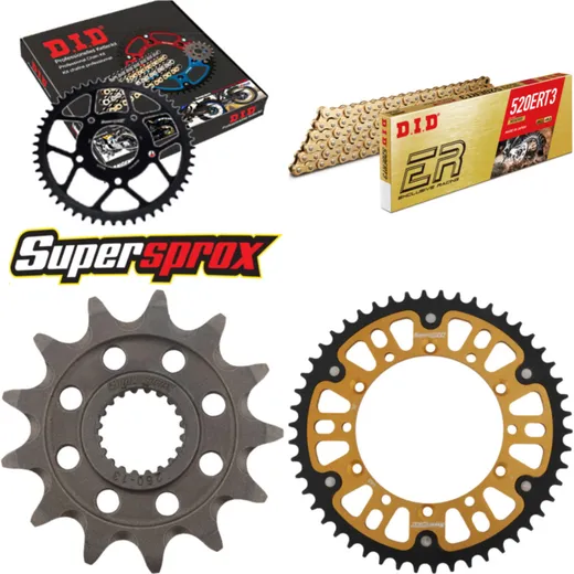 Chain Kit Stealth gold for: KAWASAKI KX250 F 11-15 13-50-114 DID520ERT2(G&G) Clip