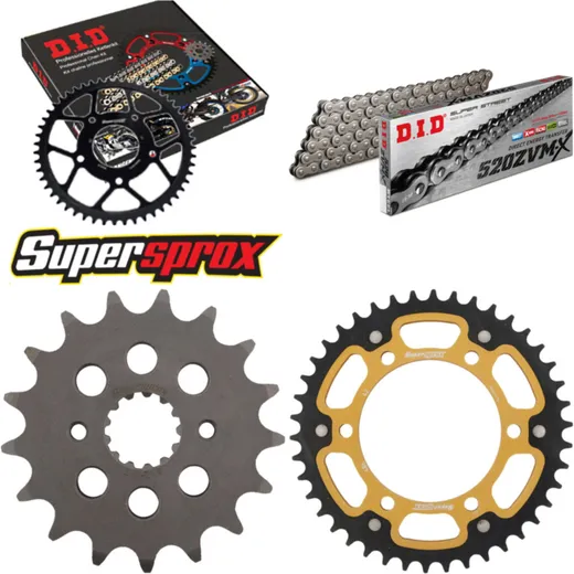 Chain Kit Stealth gold for: KAWASAKI ER-5 Twister 500 2 17-42-106 DID520ZVM-X endless